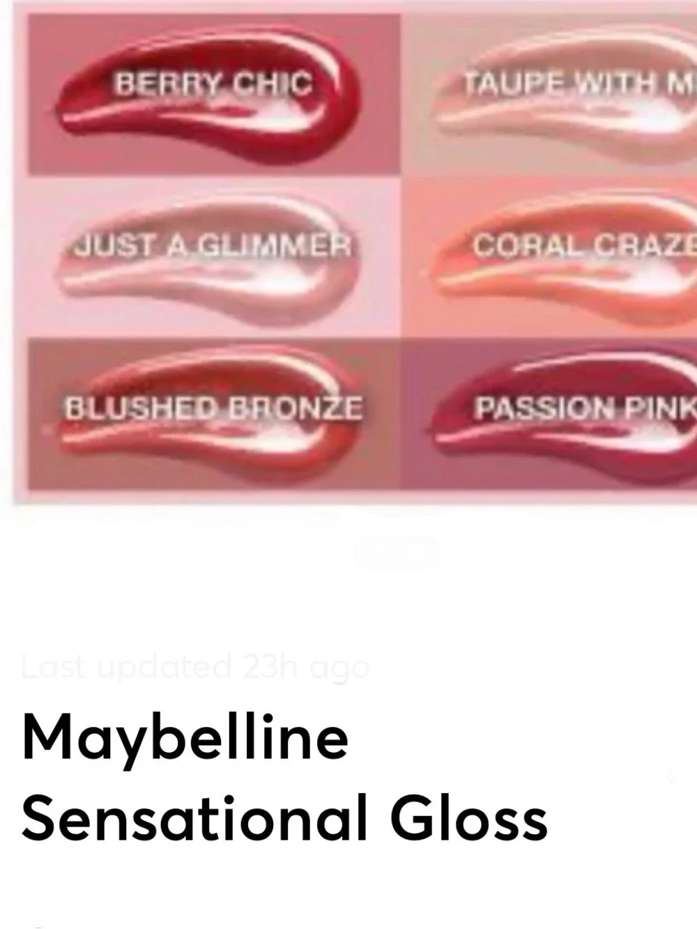 Maybelline Sensational Gloss &Lipstick-Various colors- Various Shades